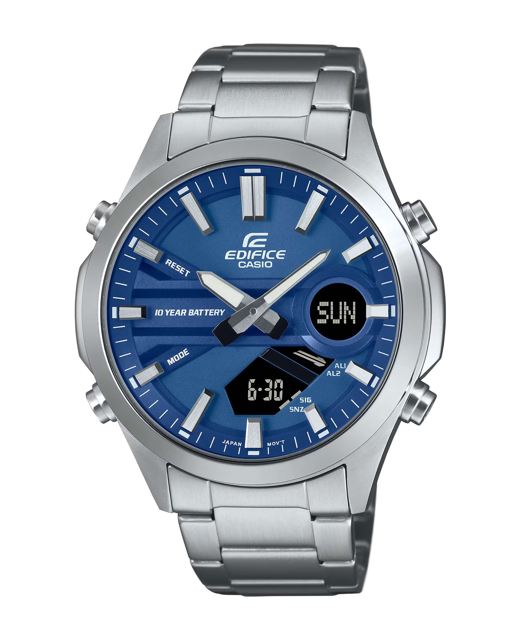 Reloj Edifice Efv-c120d-2a Acero Hombre Plateado