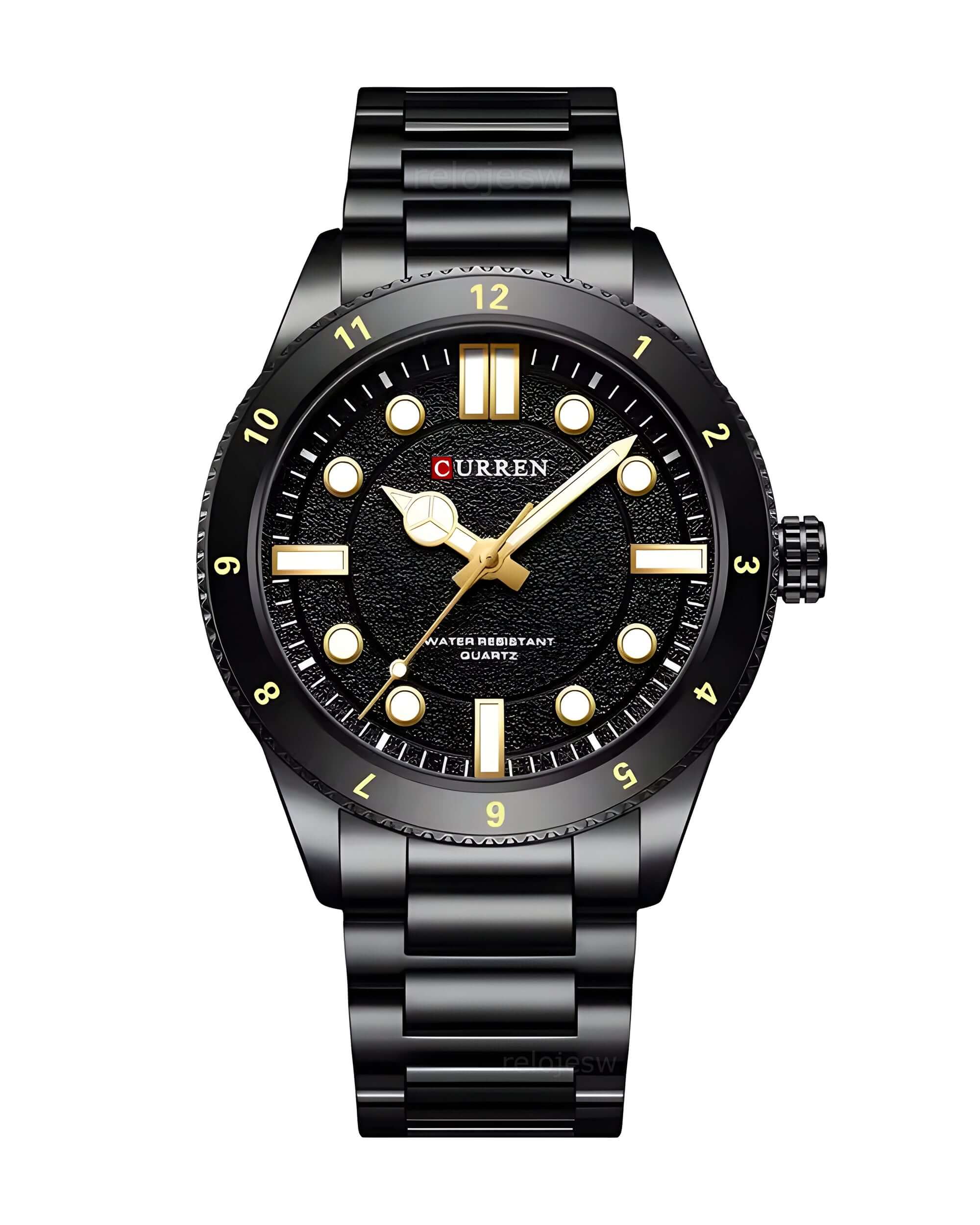 Reloj Current Hombre Negro CU8450