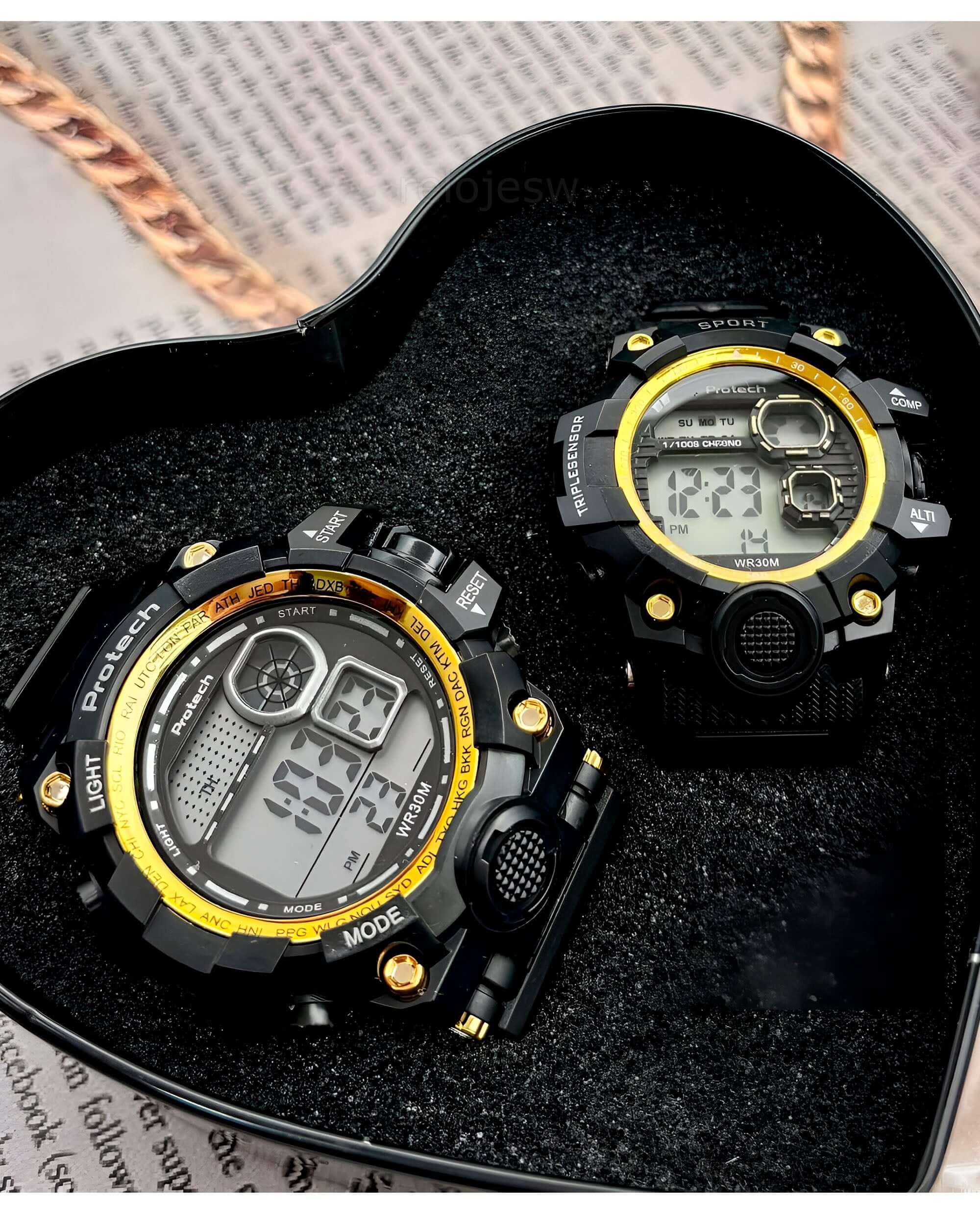 Reloj Loto Pareja Negro PT-0034-NEDO