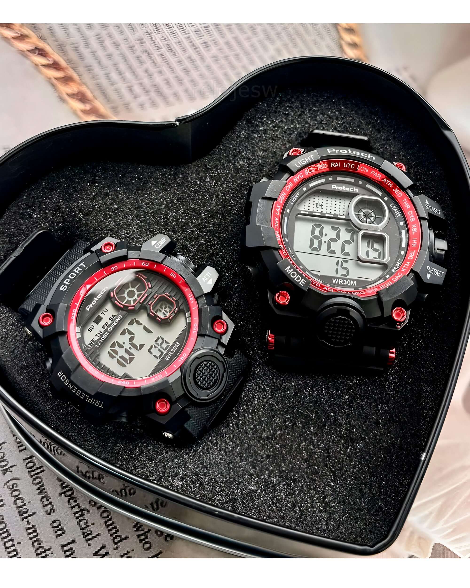 Reloj Loto Pareja Negro pt0034nero